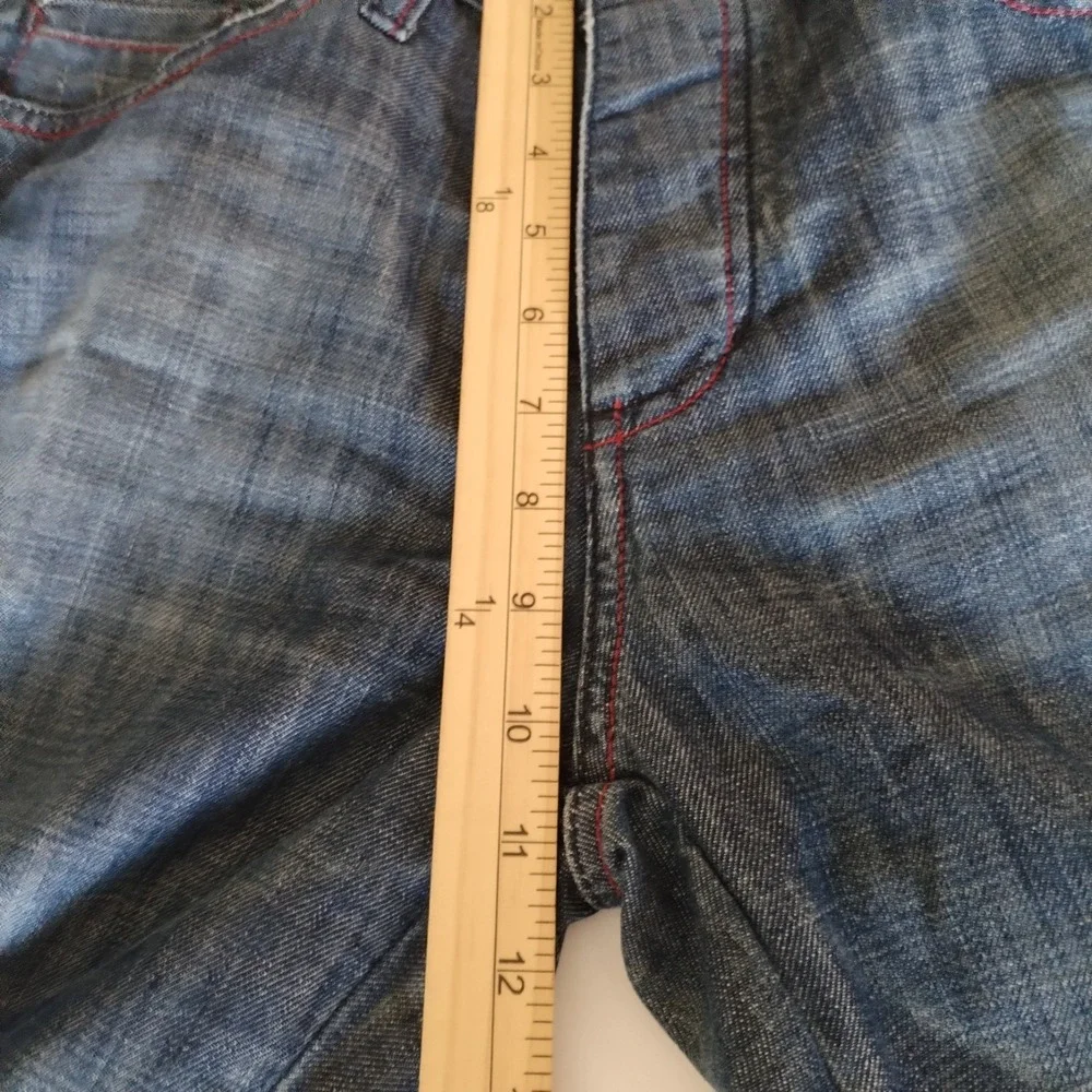 Antik Denim Men's Size 33 (Fits 34x32) Jeans Blue Medium‎ Wash Button Fly